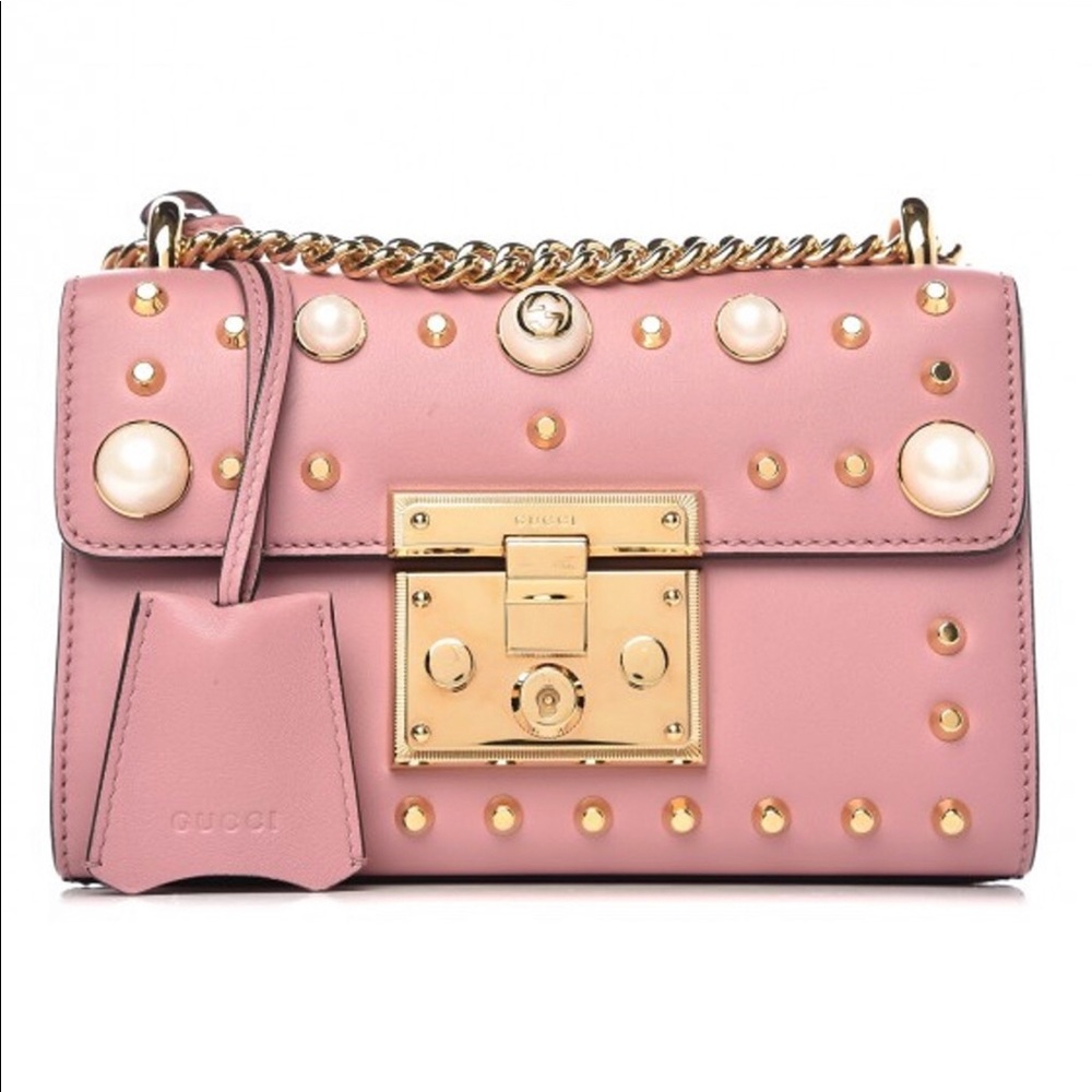 Gucci PadLock pearl pink Handbag. Blandly new.